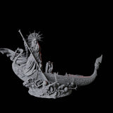 Punting Gondolier of the River Styx D Miniature for Dungeons and Dragons, Pathfinder or other TTRPGs