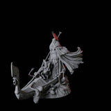 Punting Gondolier of the River Styx D Miniature for Dungeons and Dragons, Pathfinder or other TTRPGs