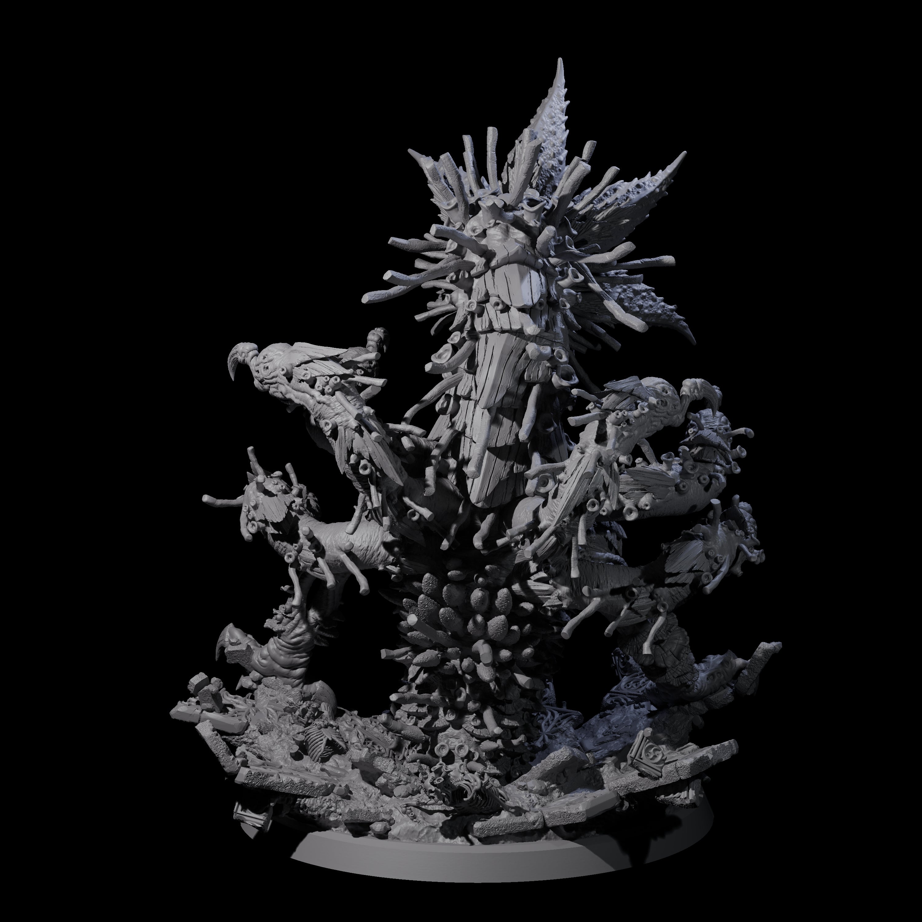 Pupating Fungal Hydra Miniature for Dungeons and Dragons, Pathfinder or other TTRPGs