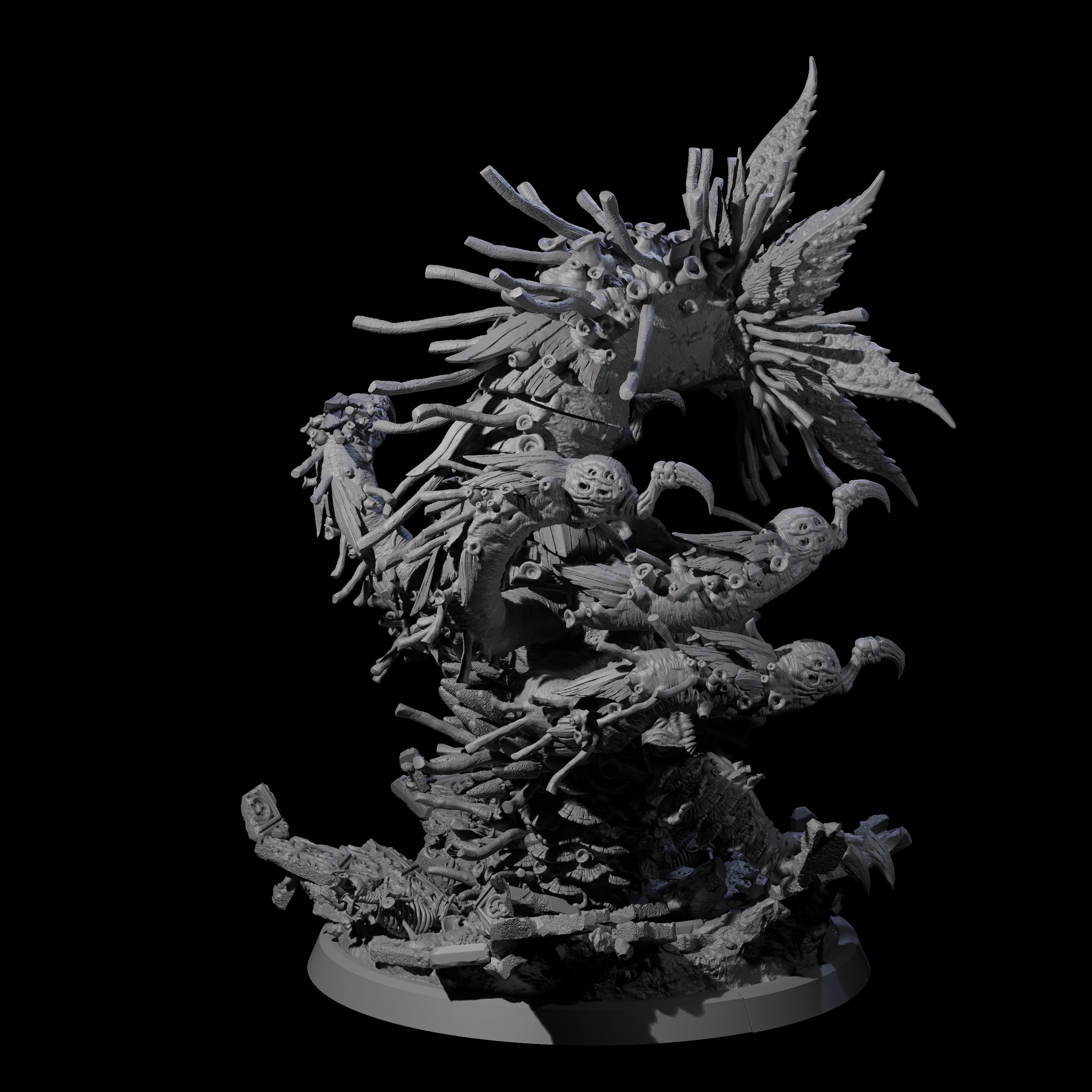 Pupating Fungal Hydra Miniature for Dungeons and Dragons, Pathfinder or other TTRPGs