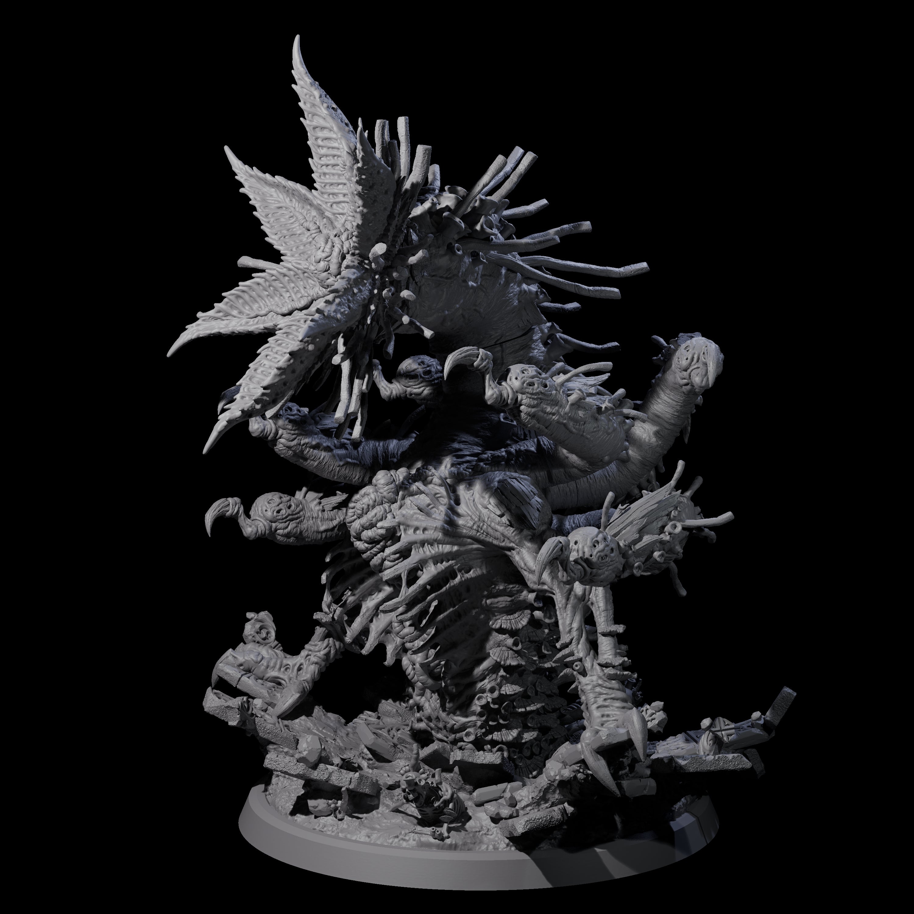 Pupating Fungal Hydra Miniature for Dungeons and Dragons, Pathfinder or other TTRPGs