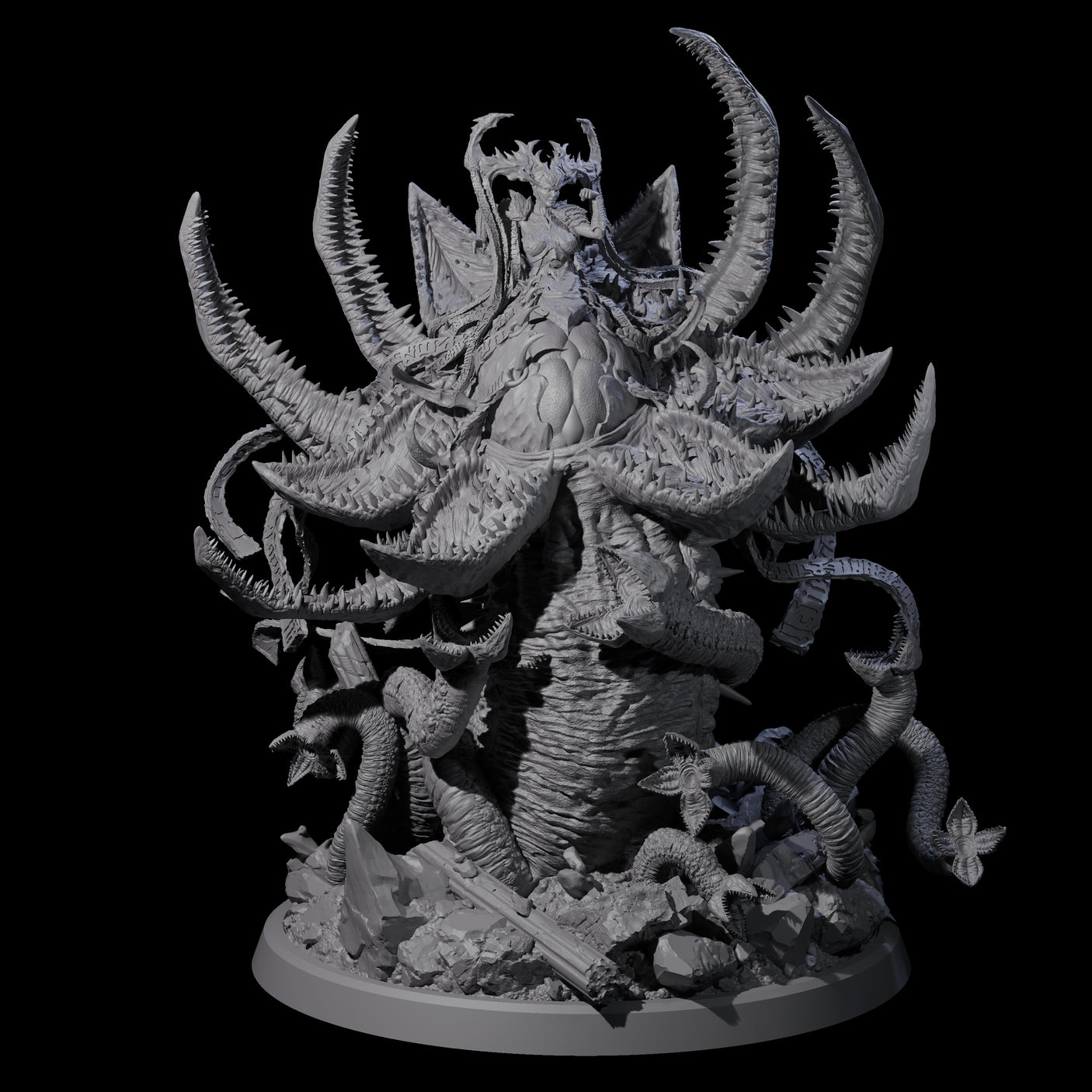 Pupating Shoggoth Miniature for Dungeons and Dragons, Pathfinder or other TTRPGs