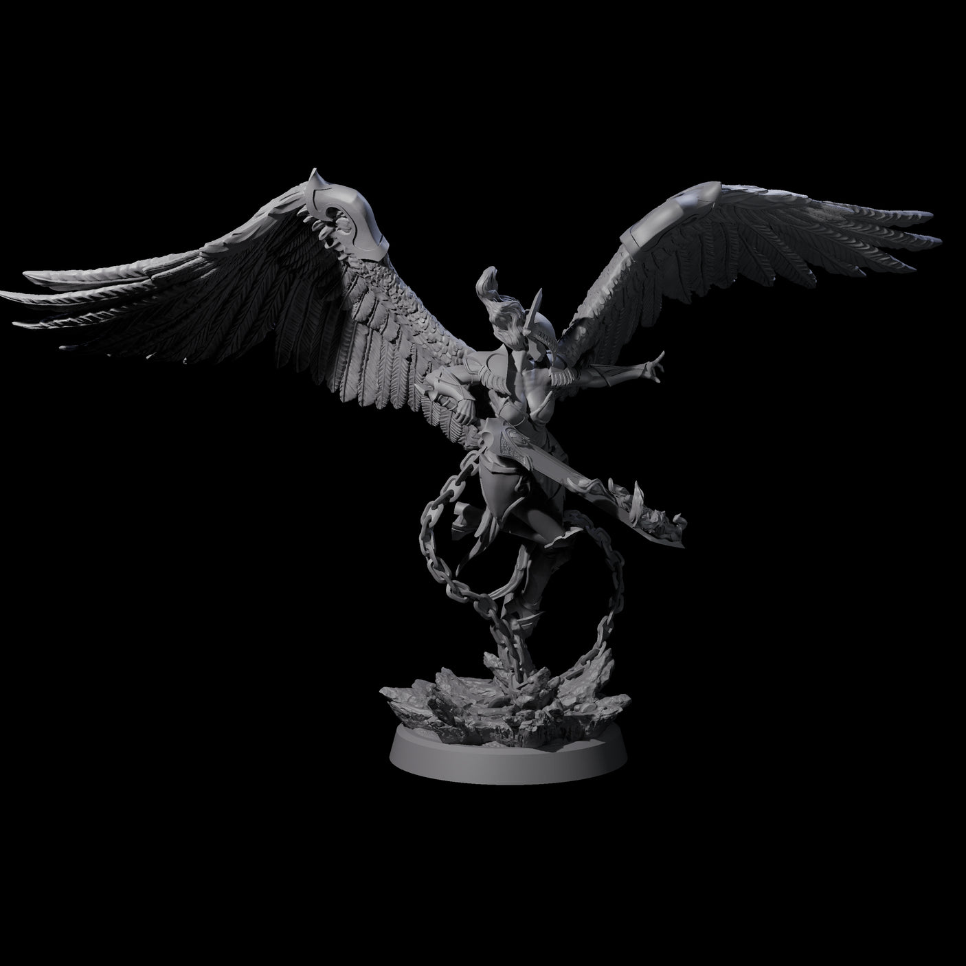 Pure Astral Deva Miniature for Dungeons and Dragons, Pathfinder or other TTRPGs