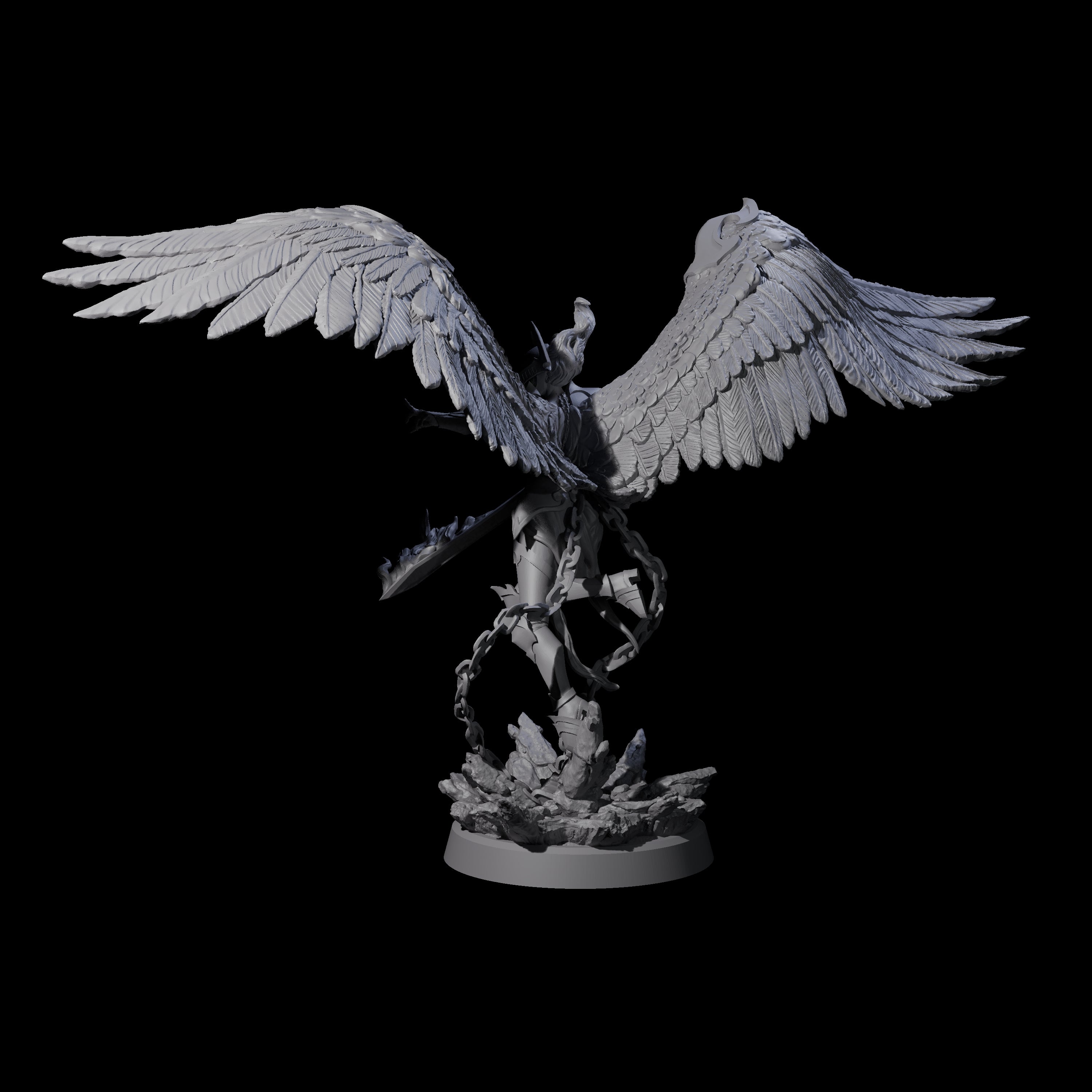 Pure Astral Deva Miniature for Dungeons and Dragons, Pathfinder or other TTRPGs