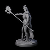 Pure Dark Elf Sorceress A Miniature for Dungeons and Dragons, Pathfinder or other TTRPGs