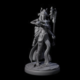 Pure Dark Elf Sorceress A Miniature for Dungeons and Dragons, Pathfinder or other TTRPGs