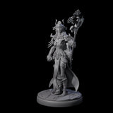 Pure Dark Elf Sorceress B Miniature for Dungeons and Dragons, Pathfinder or other TTRPGs