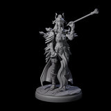 Pure Dark Elf Sorceress Cabal Miniature for Dungeons and Dragons, Pathfinder or other TTRPGs