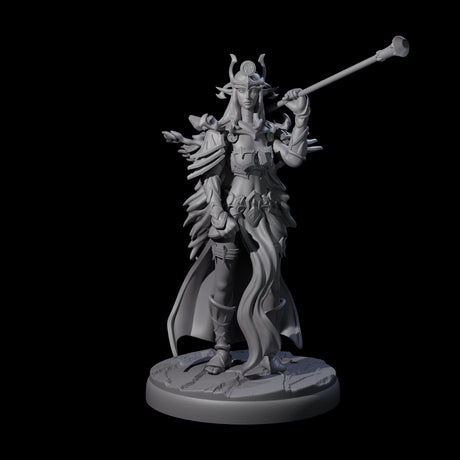 Pure Dark Elf Sorceress Cabal Miniature for Dungeons and Dragons, Pathfinder or other TTRPGs