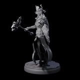 Pure Dark Elf Sorceress D Miniature for Dungeons and Dragons, Pathfinder or other TTRPGs