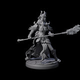 Pure Dark Elf Sorceress F Miniature for Dungeons and Dragons, Pathfinder or other TTRPGs