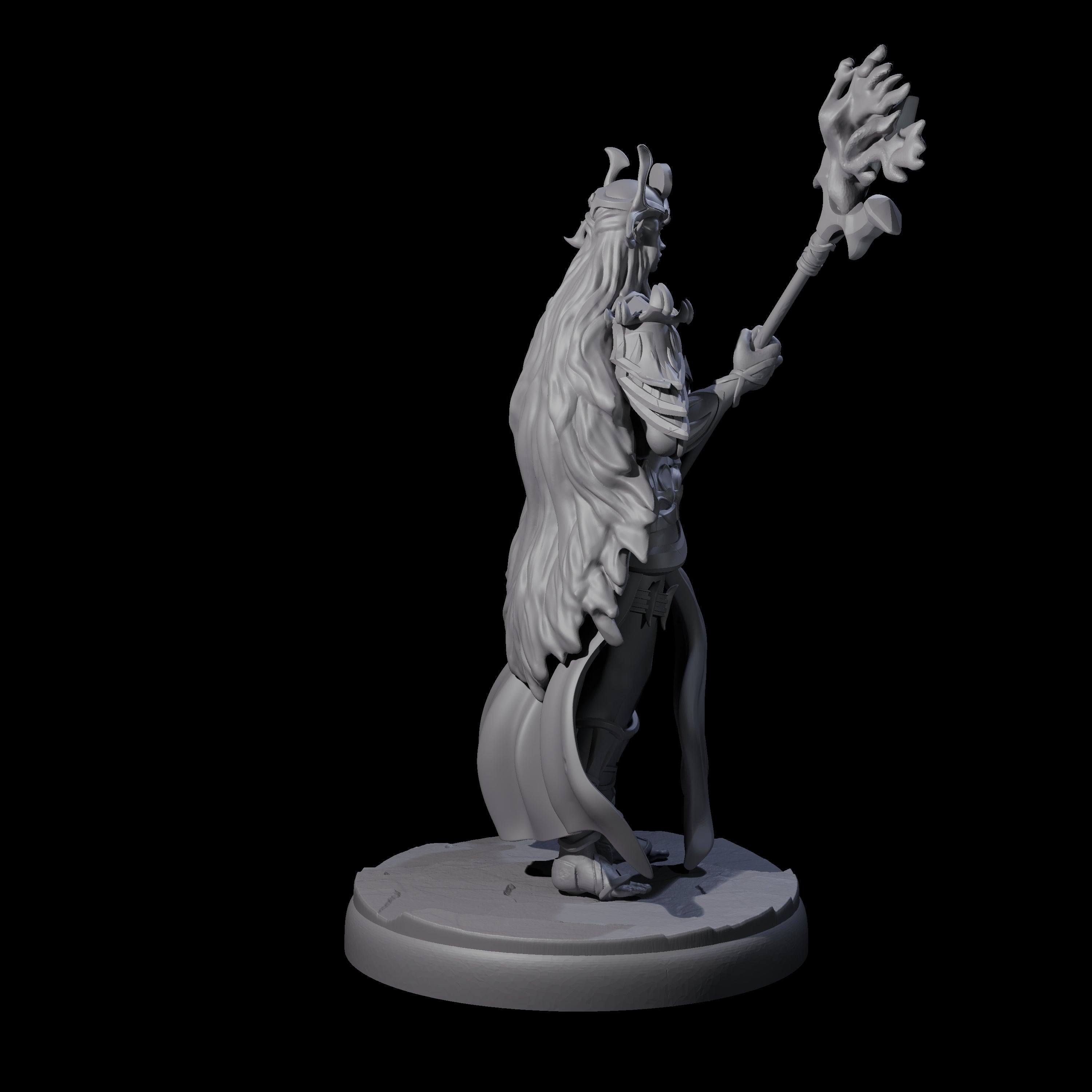 Pure Dark Elf Sorceress G Miniature for Dungeons and Dragons, Pathfinder or other TTRPGs