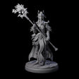 Pure Dark Elf Sorceress G Miniature for Dungeons and Dragons, Pathfinder or other TTRPGs