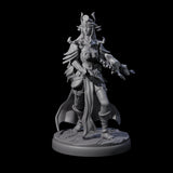 Pure Dark Elf Sorceress H Miniature for Dungeons and Dragons, Pathfinder or other TTRPGs