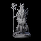Pure Dark Elf Sorceress I Miniature for Dungeons and Dragons, Pathfinder or other TTRPGs