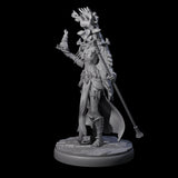 Pure Dark Elf Sorceress I Miniature for Dungeons and Dragons, Pathfinder or other TTRPGs