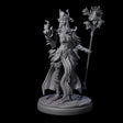 Pure Dark Elf Sorceress I Miniature for Dungeons and Dragons, Pathfinder or other TTRPGs