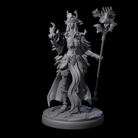 Pure Dark Elf Sorceress I Miniature for Dungeons and Dragons, Pathfinder or other TTRPGs