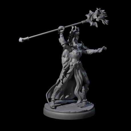 Pure Dark Elf Sorceress J Miniature for Dungeons and Dragons, Pathfinder or other TTRPGs