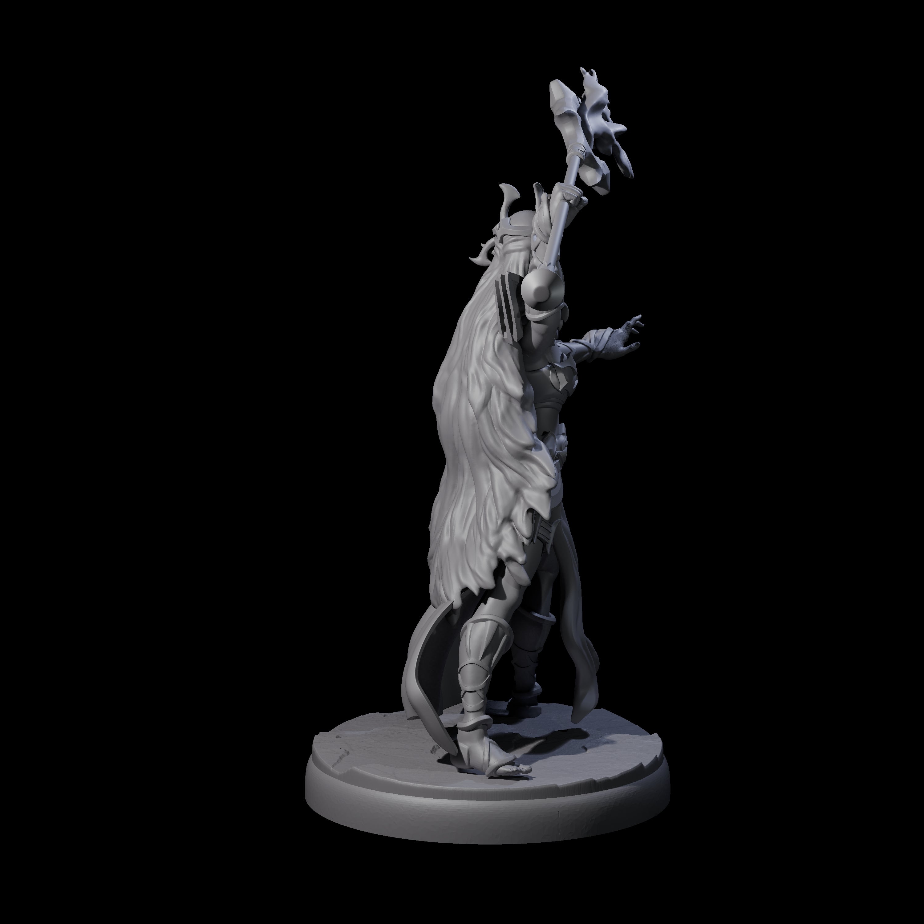 Pure Dark Elf Sorceress J Miniature for Dungeons and Dragons, Pathfinder or other TTRPGs