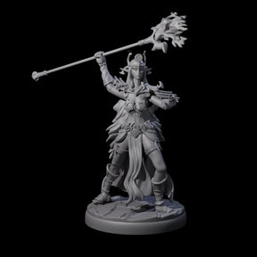 Pure Dark Elf Sorceress J Miniature for Dungeons and Dragons, Pathfinder or other TTRPGs