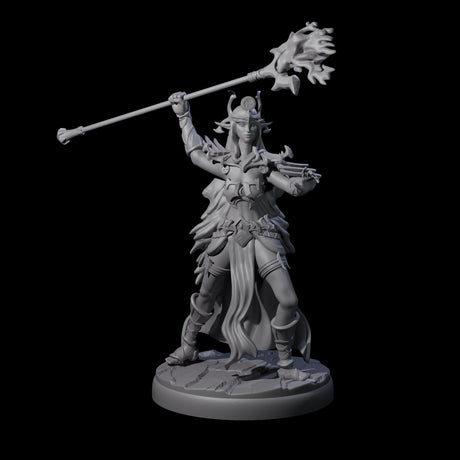 Pure Dark Elf Sorceress J Miniature for Dungeons and Dragons, Pathfinder or other TTRPGs