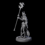 Pure Dark Elf Sorceress K Miniature for Dungeons and Dragons, Pathfinder or other TTRPGs