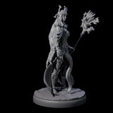 Pure Dark Elf Sorceress L Miniature for Dungeons and Dragons, Pathfinder or other TTRPGs