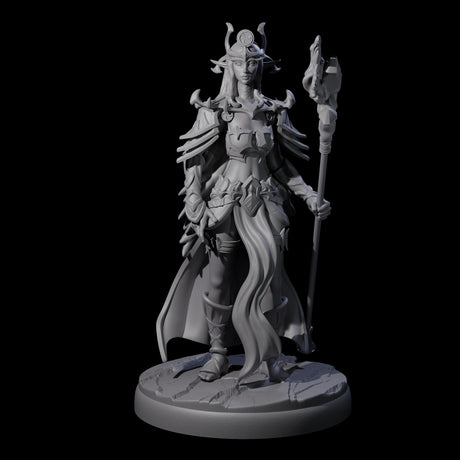 Pure Dark Elf Sorceress L Miniature for Dungeons and Dragons, Pathfinder or other TTRPGs