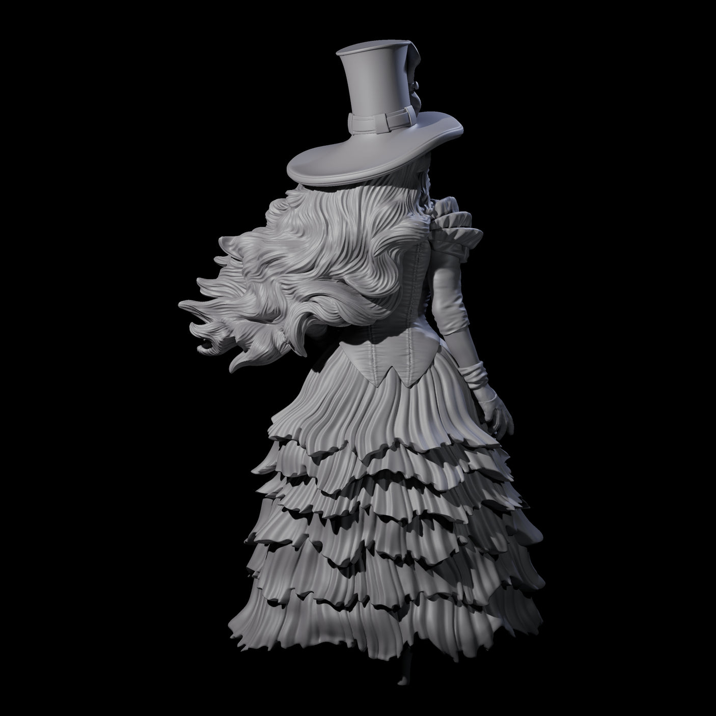 Purposeful Lady About Town Miniature for Dungeons and Dragons, Pathfinder or other TTRPGs