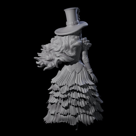 Purposeful Lady About Town Miniature for Dungeons and Dragons, Pathfinder or other TTRPGs