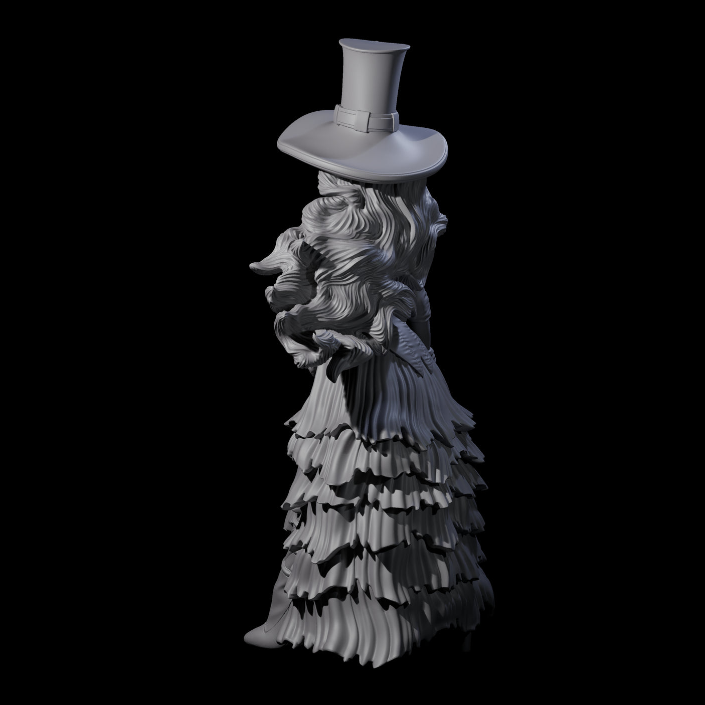 Purposeful Lady About Town Miniature for Dungeons and Dragons, Pathfinder or other TTRPGs