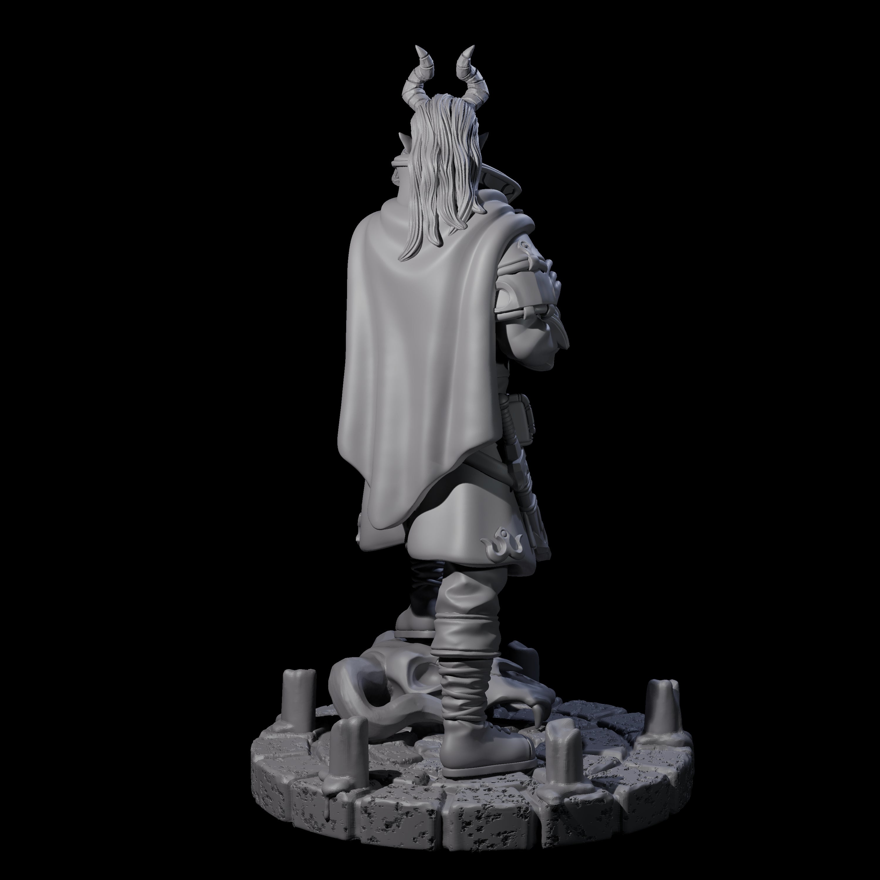 Puzzling Tiefling Miniature for Dungeons and Dragons, Pathfinder or other TTRPGs