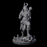 Puzzling Tiefling Miniature for Dungeons and Dragons, Pathfinder or other TTRPGs