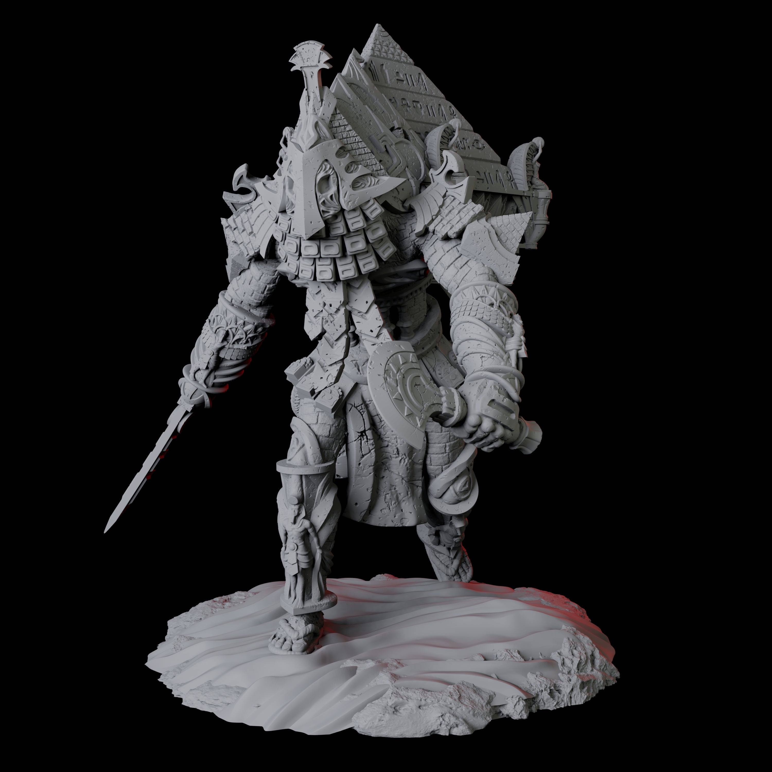 Pyramid Golem Miniature for Dungeons and Dragons, Pathfinder or other TTRPGs