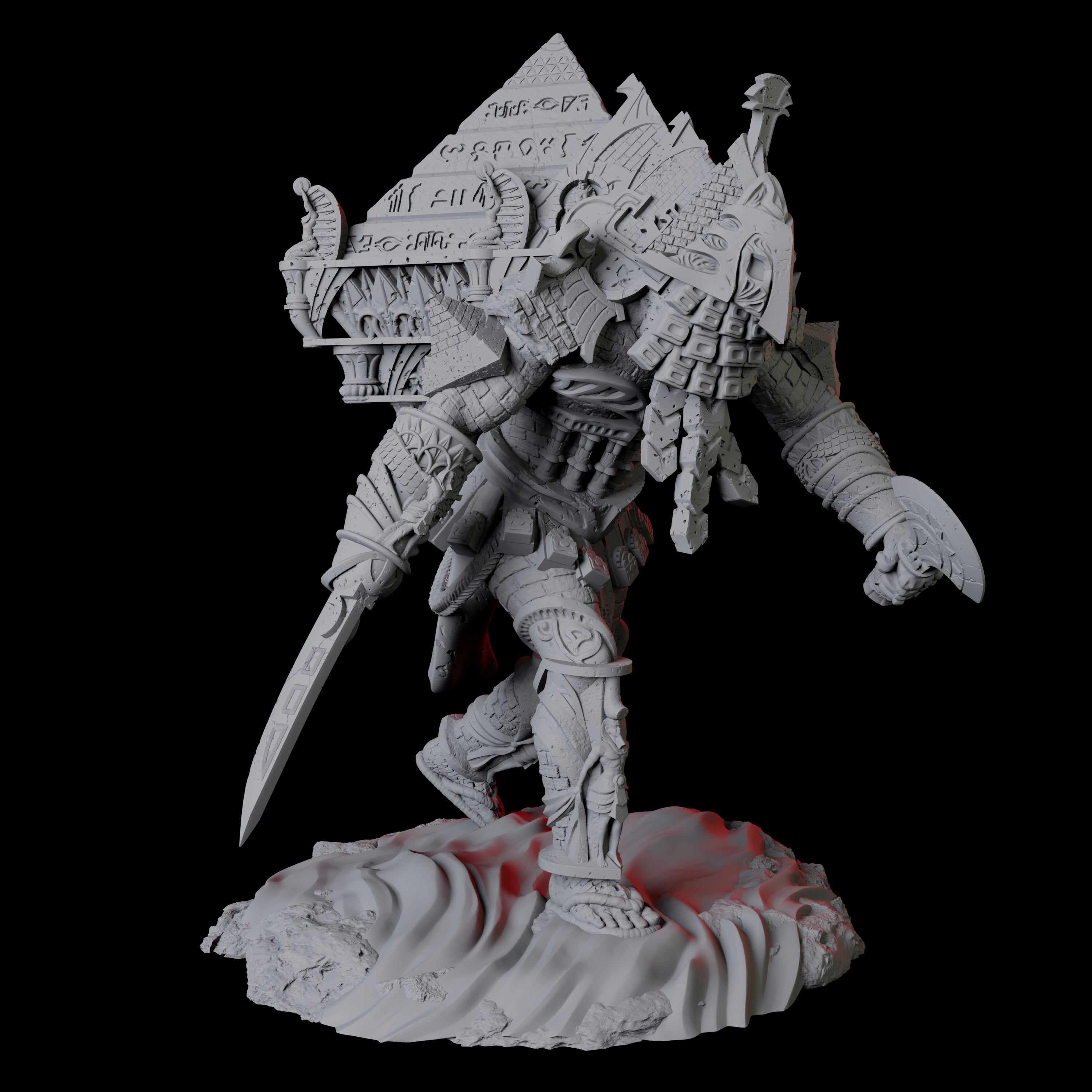 Pyramid Golem Miniature for Dungeons and Dragons, Pathfinder or other TTRPGs