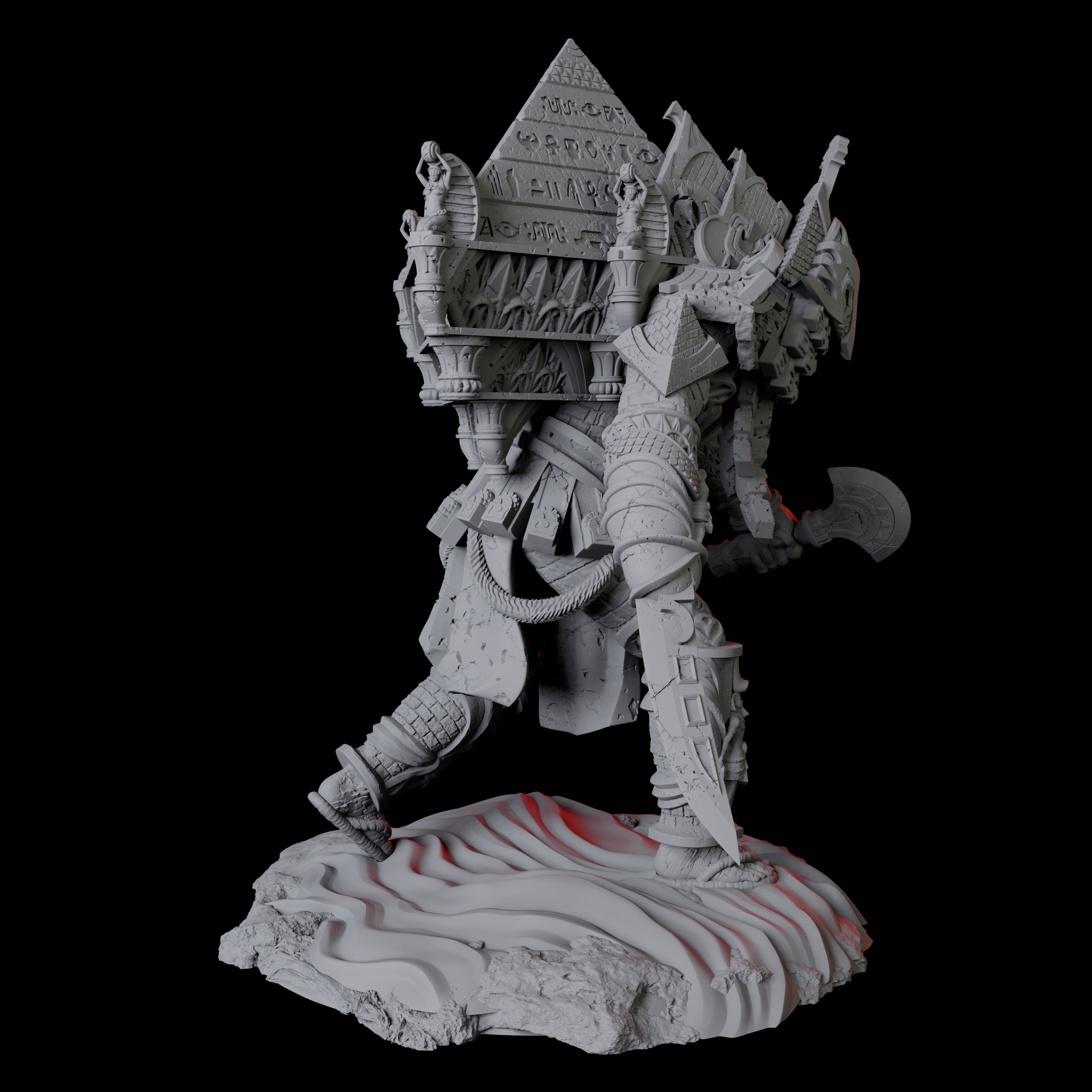 Pyramid Golem Miniature for Dungeons and Dragons, Pathfinder or other TTRPGs