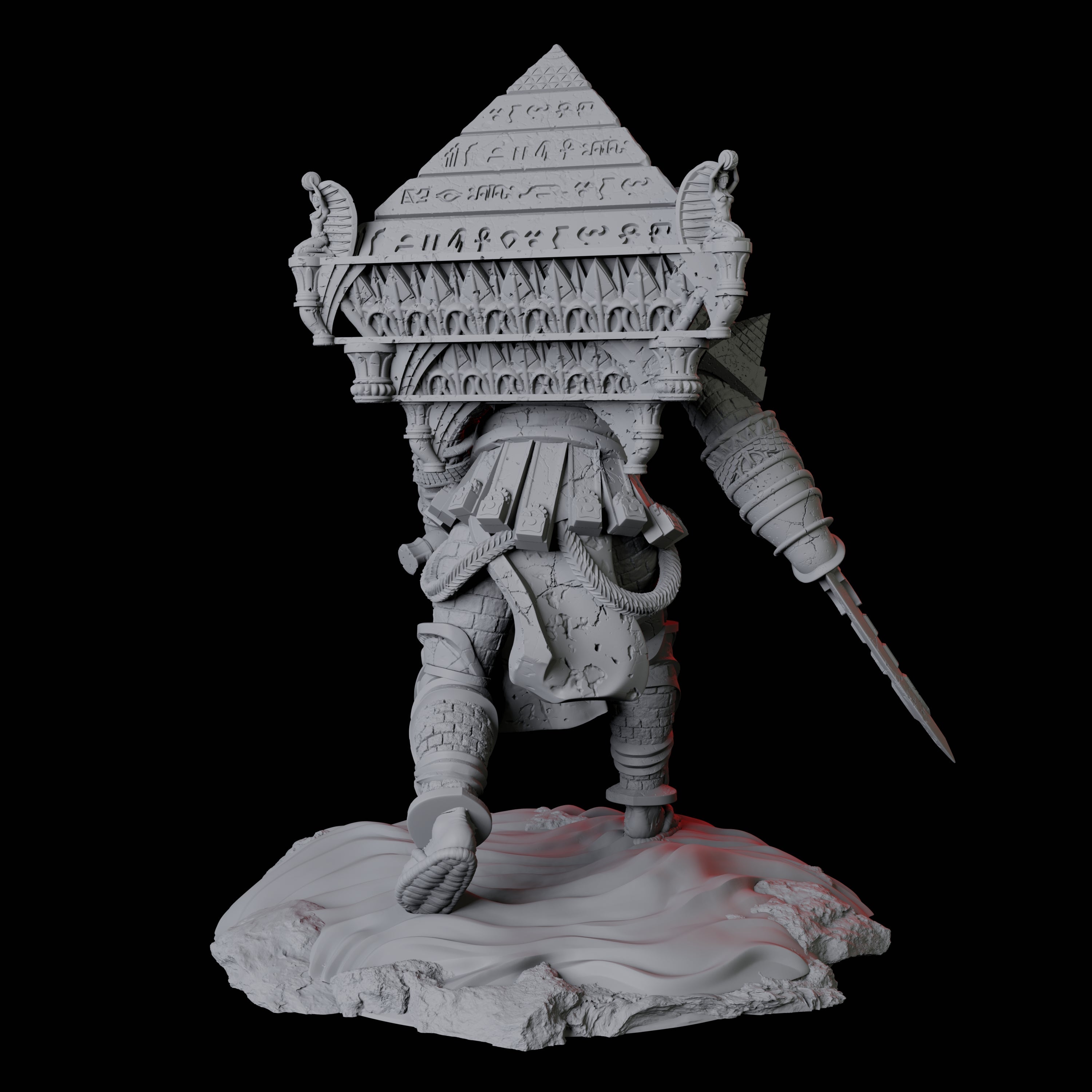 Pyramid Golem Miniature for Dungeons and Dragons, Pathfinder or other TTRPGs