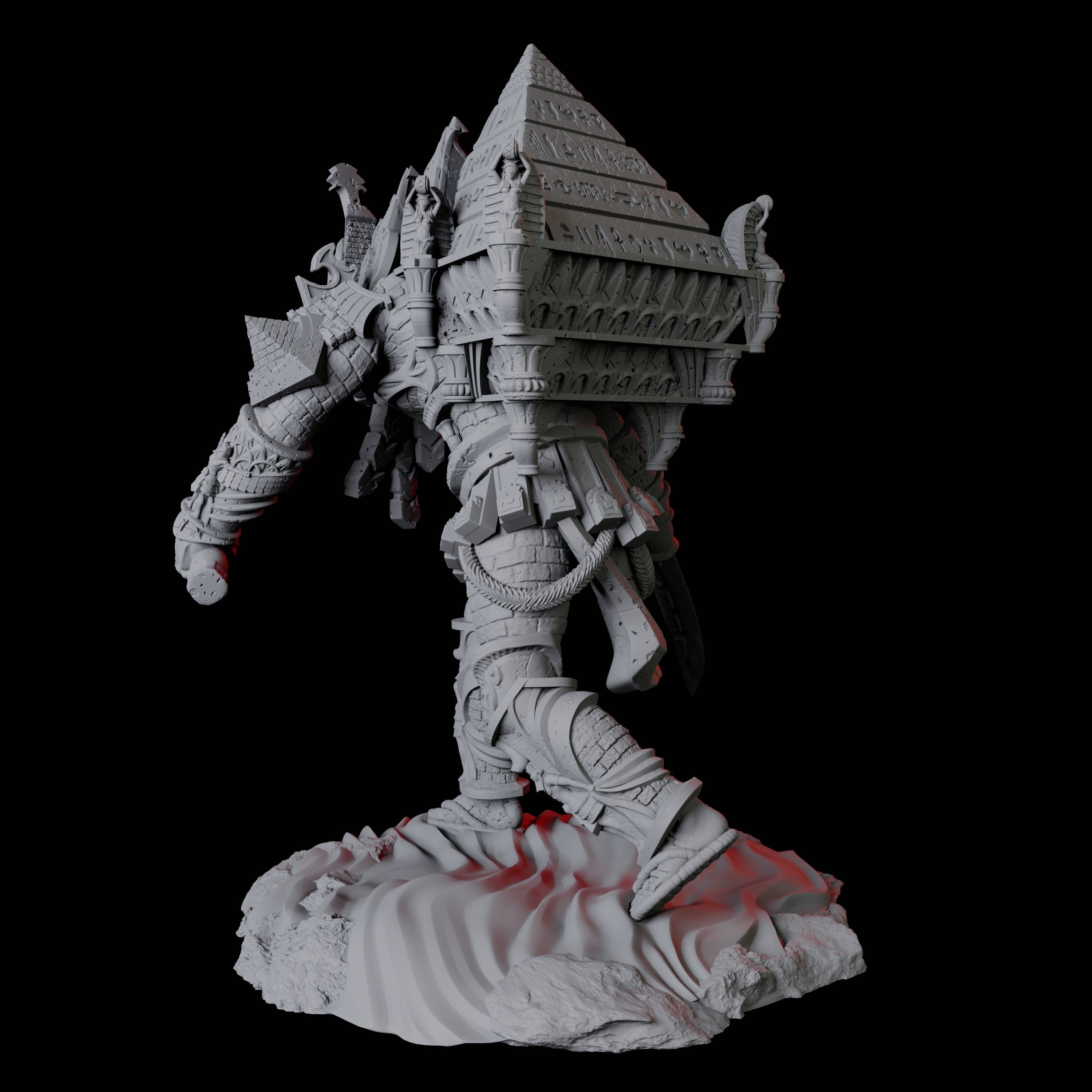 Pyramid Golem Miniature for Dungeons and Dragons, Pathfinder or other TTRPGs