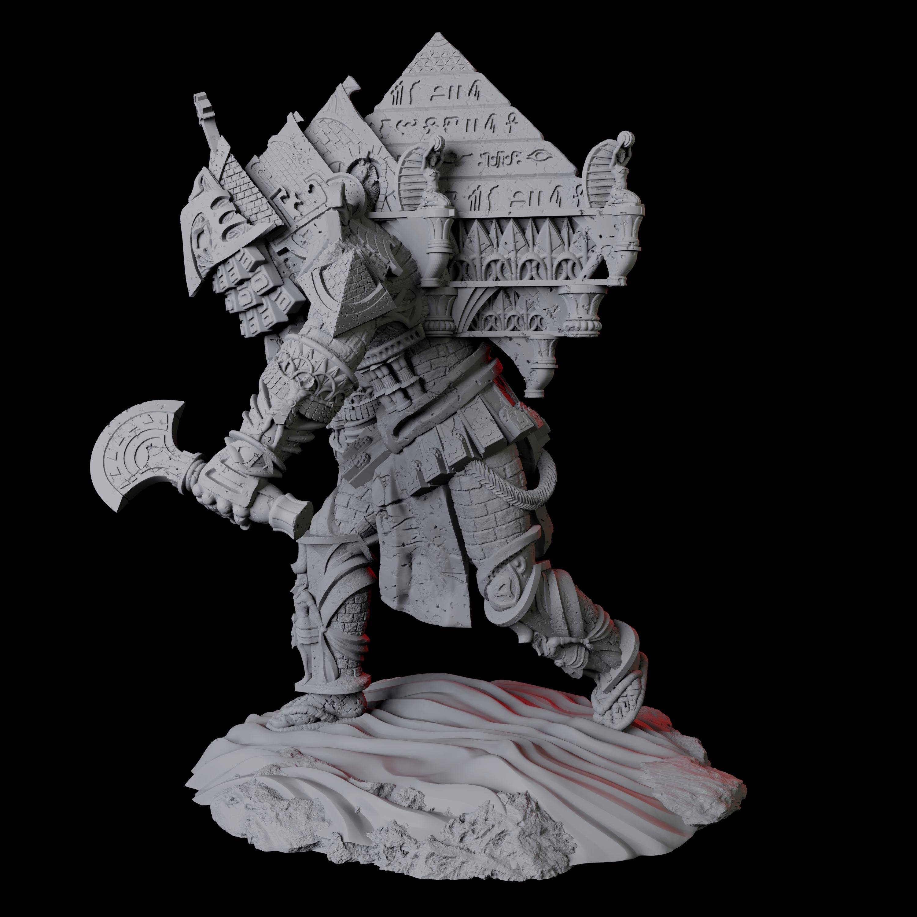 Pyramid Golem Miniature for Dungeons and Dragons, Pathfinder or other TTRPGs