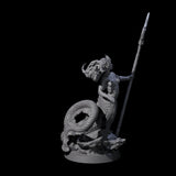 Queen Mermaid Miniature for Dungeons and Dragons, Pathfinder or other TTRPGs