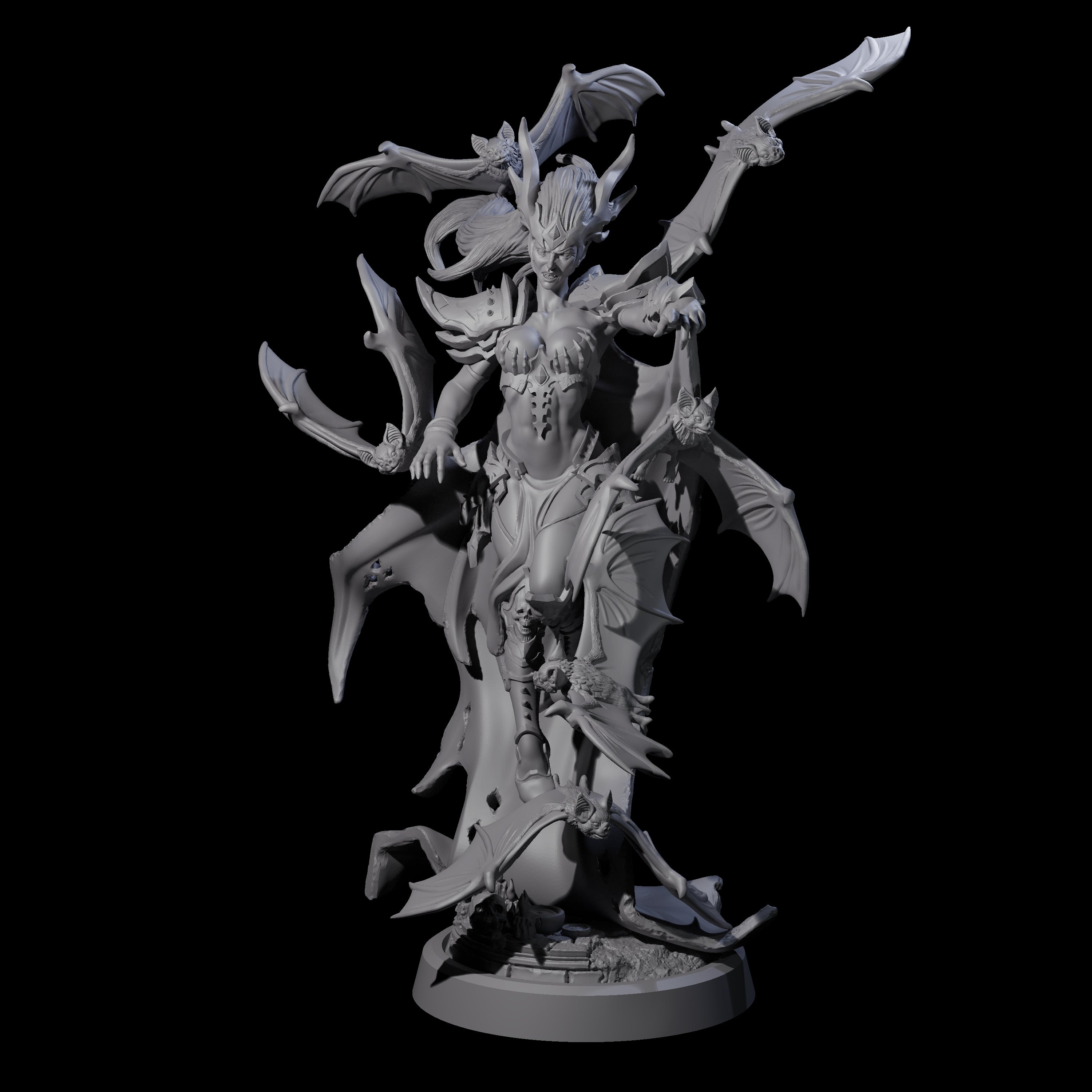 Queen of the Unholy Miniature for Dungeons and Dragons, Pathfinder or other TTRPGs