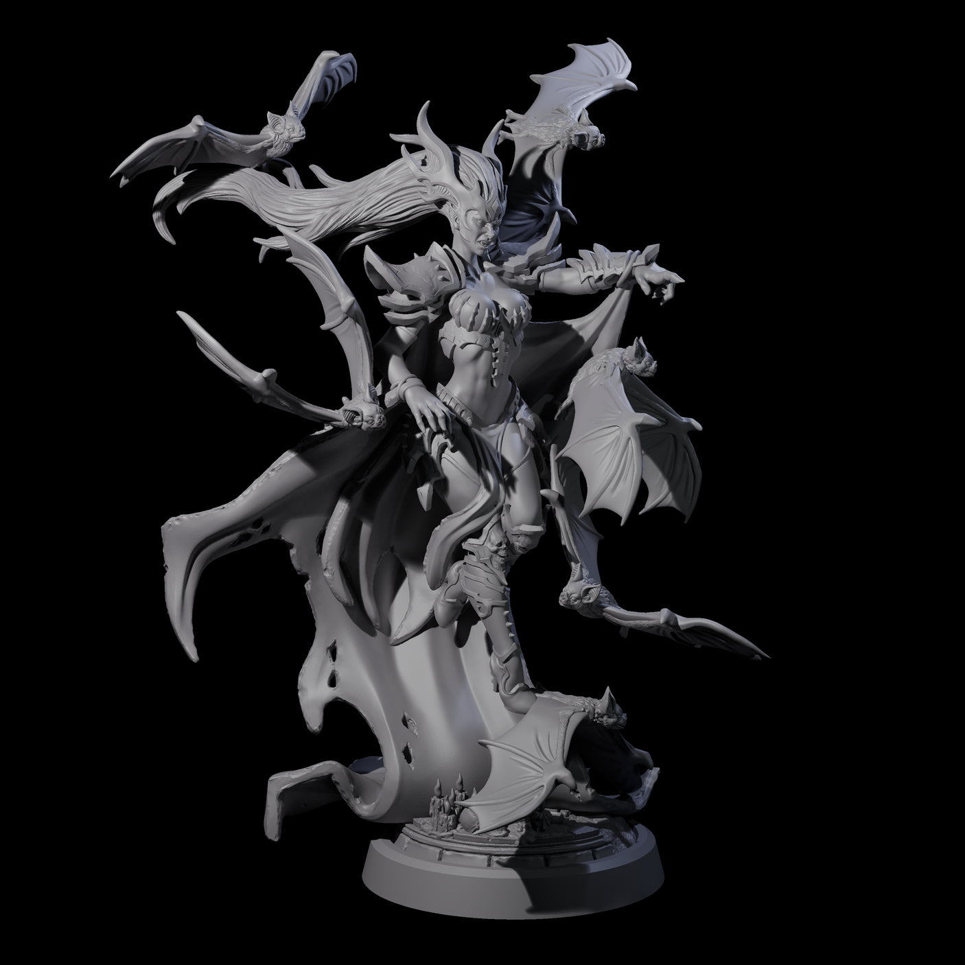 Queen of the Unholy Miniature for Dungeons and Dragons, Pathfinder or other TTRPGs