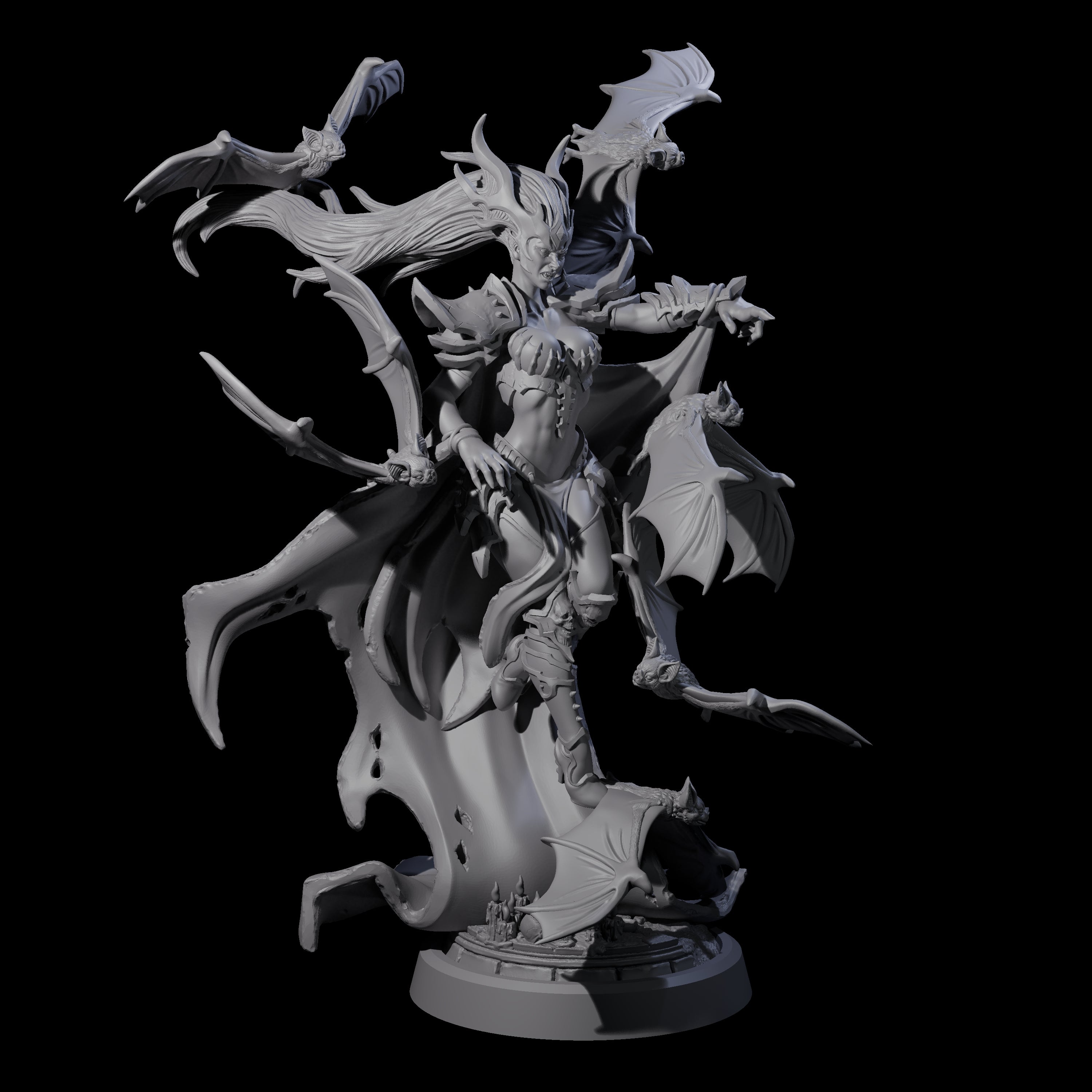 Queen of the Unholy Miniature for Dungeons and Dragons, Pathfinder or other TTRPGs