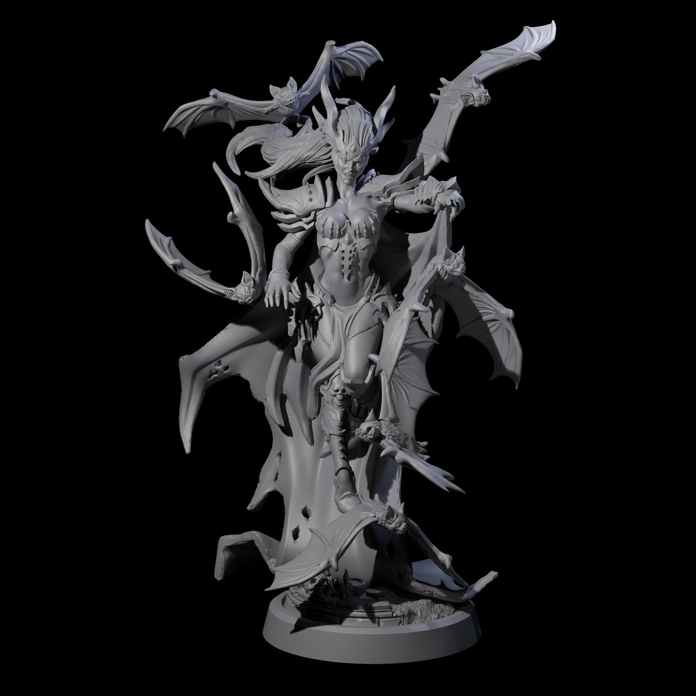 Queen of the Unholy Miniature for Dungeons and Dragons, Pathfinder or other TTRPGs