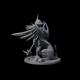 Questioning Sphinx Miniature for Dungeons and Dragons, Pathfinder or other TTRPGs