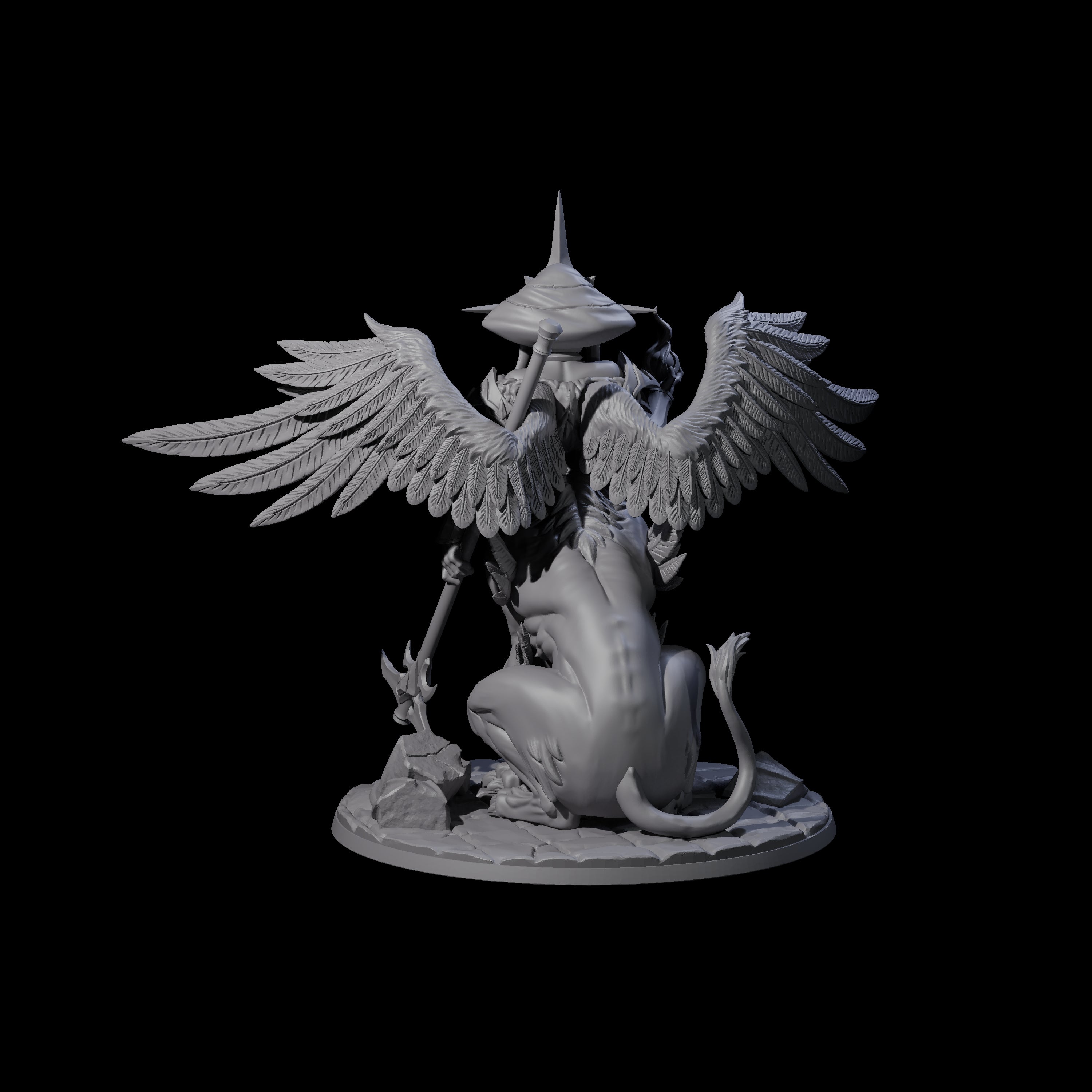 Questioning Sphinx Miniature for Dungeons and Dragons, Pathfinder or other TTRPGs