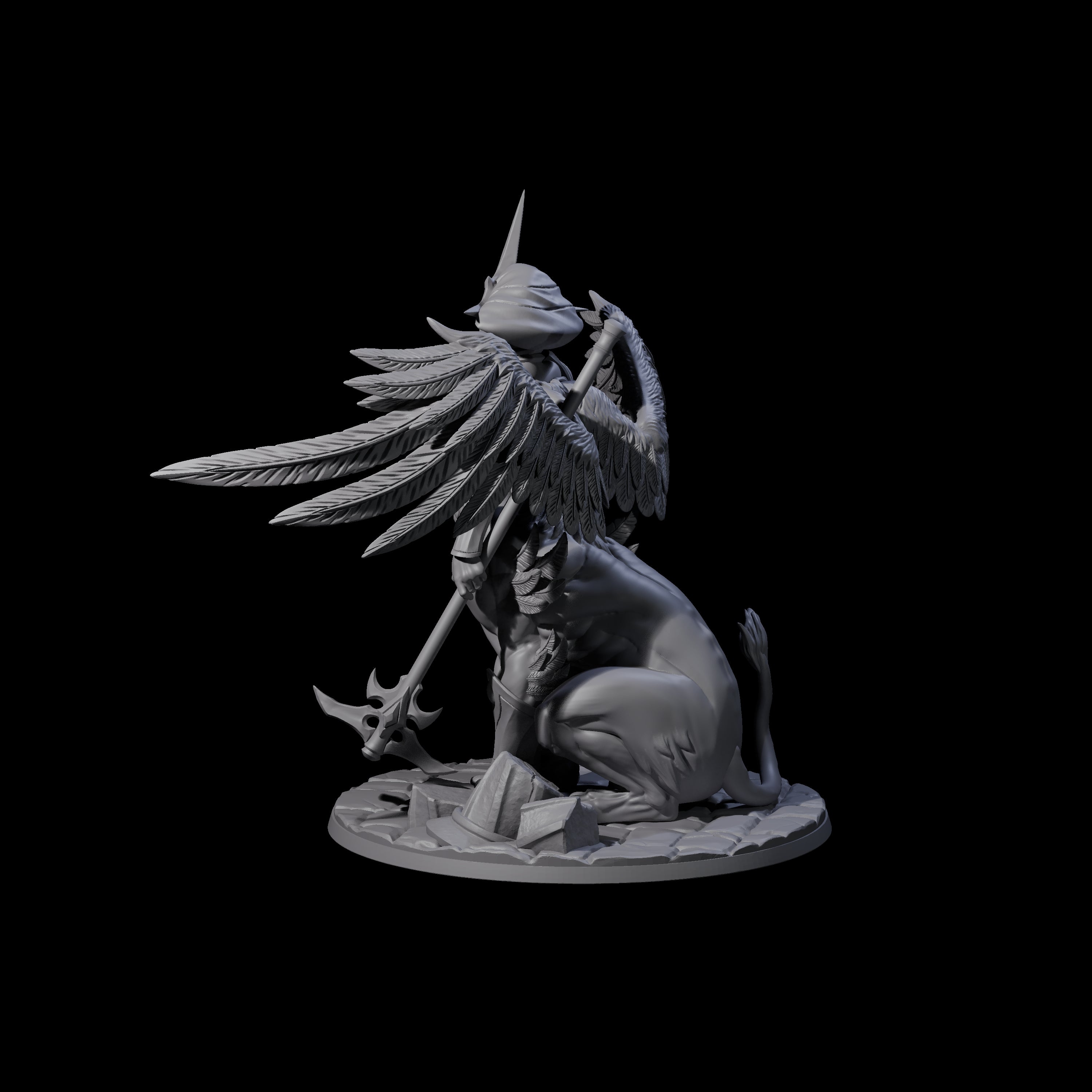 Questioning Sphinx Miniature for Dungeons and Dragons, Pathfinder or other TTRPGs