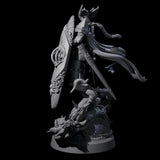 Radiant Swordmaster Miniature for Dungeons and Dragons, Pathfinder or other TTRPGs