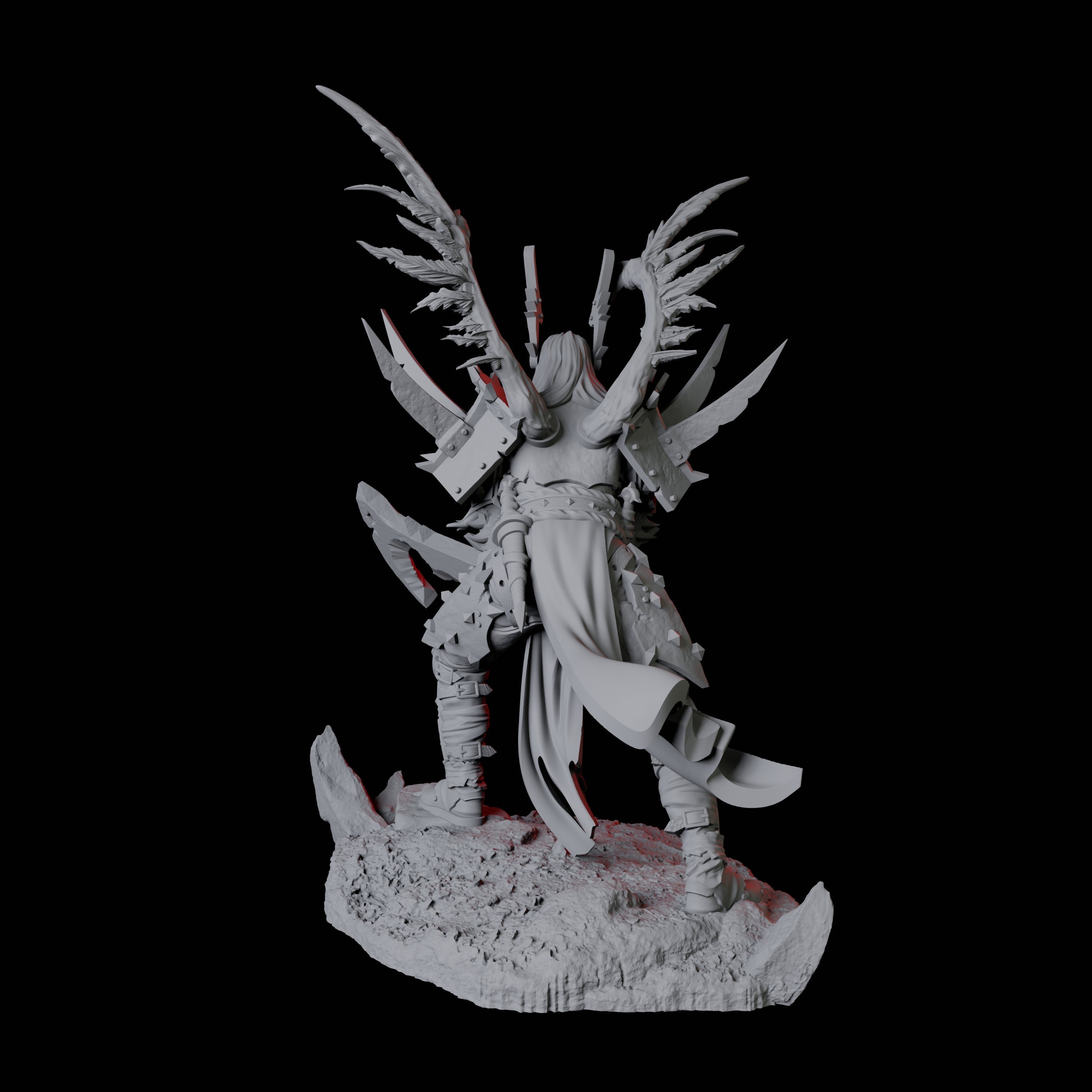 Raging Barbarian Champion Miniature for Dungeons and Dragons, Pathfinder or other TTRPGs